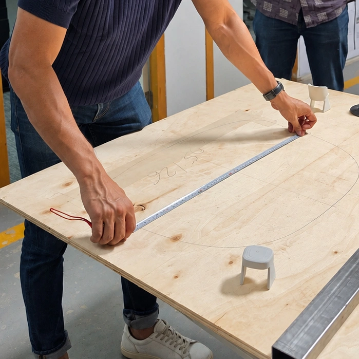 Precision blueprint measurement
