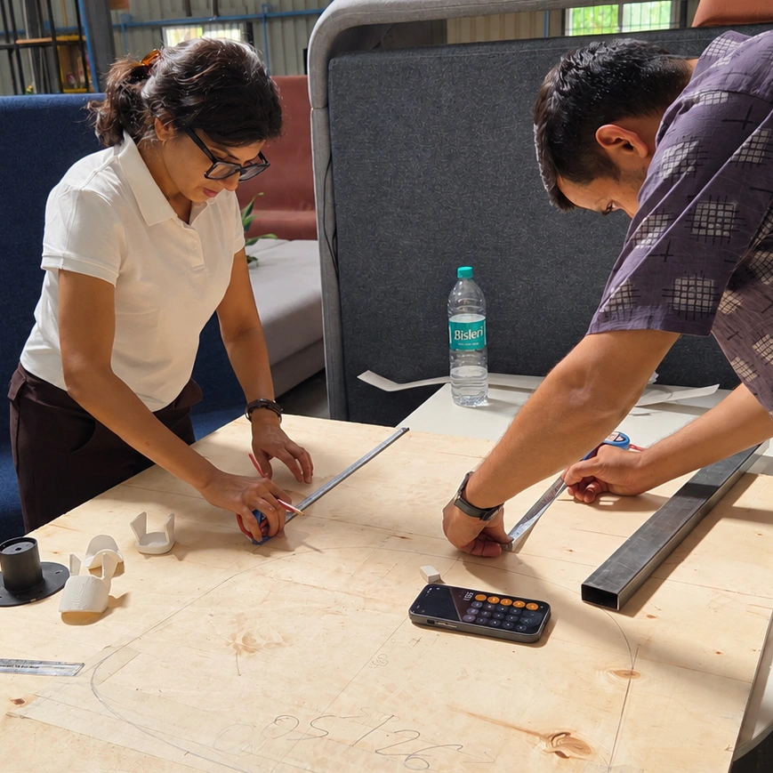 Engineering team prototyping
